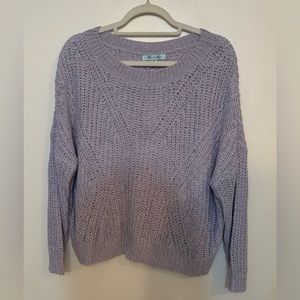 She + Sky Women’s Sweater Light Blue Size M/L